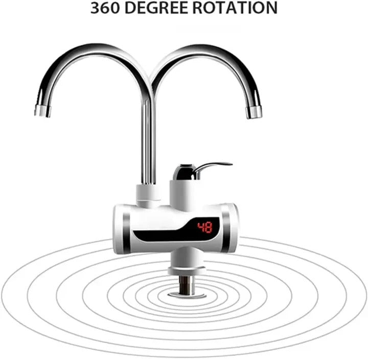 Electric Kitchen Instant Water Heater Tap – Instant Hot Water Faucet | Fast Heating Tankless Faucet