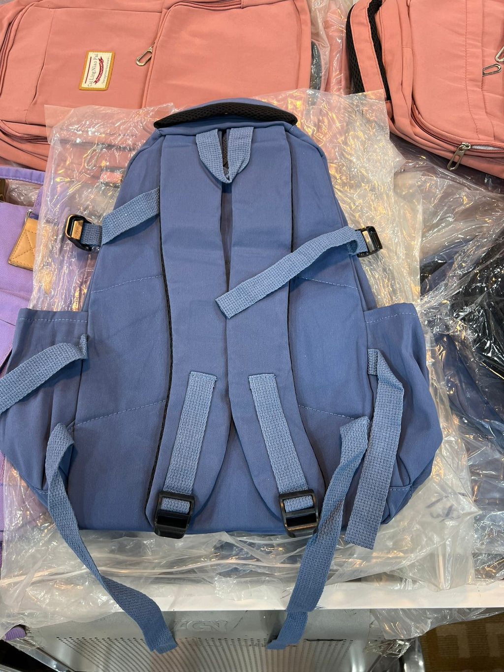 Korean Style School Bag | Large Capacity Nylon Backpack | Teenagers Girls Laptop Work School - Blue