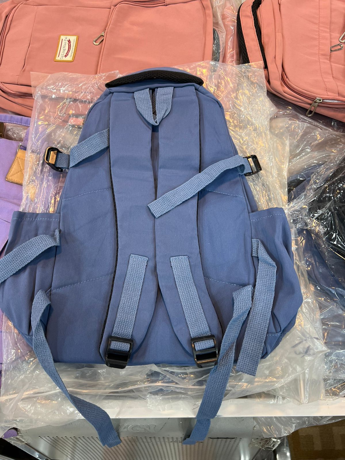 Korean Style School Bag | Large Capacity Nylon Backpack | Teenagers Girls Laptop Work School - Blue