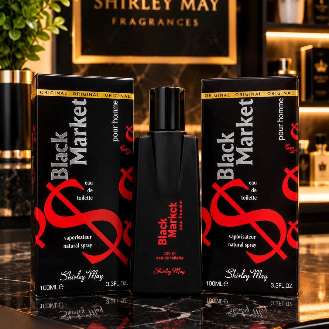 Shirley May Black Market Pour Homme Perfume - Fragrance Accessory Designed For Scent Application
