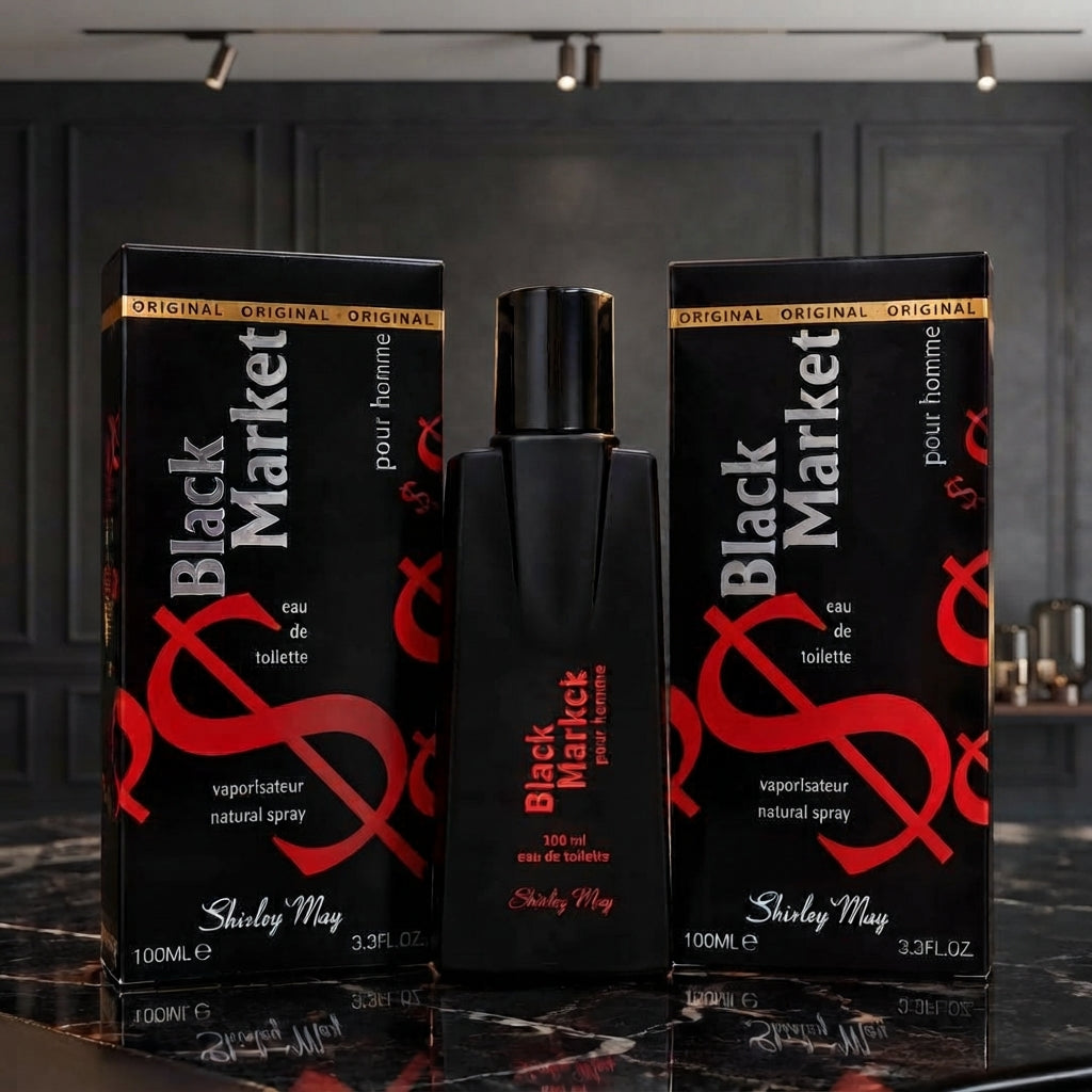 Shirley May Black Market Pour Homme Perfume - Fragrance Accessory Designed For Scent Application