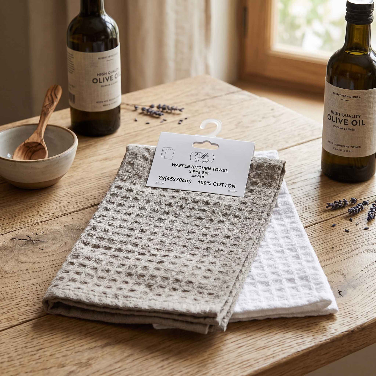 Waffle Kitchen Towel – Honeycomb Weave Dish Cloth - Random Color